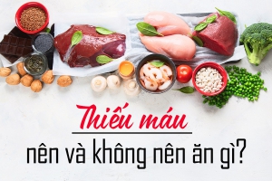 THIẾU MÁU NÃO NÊN VÀ KHÔNG NÊN ĂN???